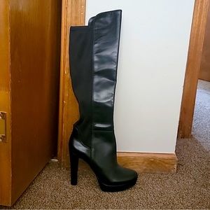 Black Knee High Boots NWB